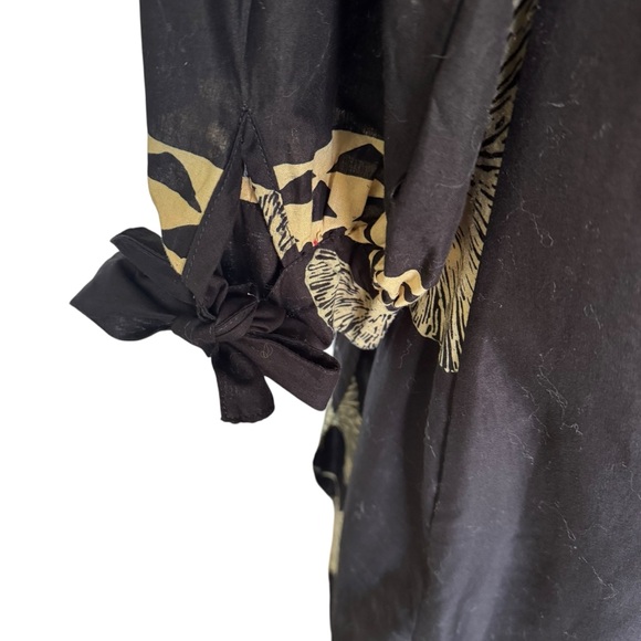 Natalie Martin Danika Cotton Wrap Maxi Dress Floral Size Medium - Picture 7 of 15